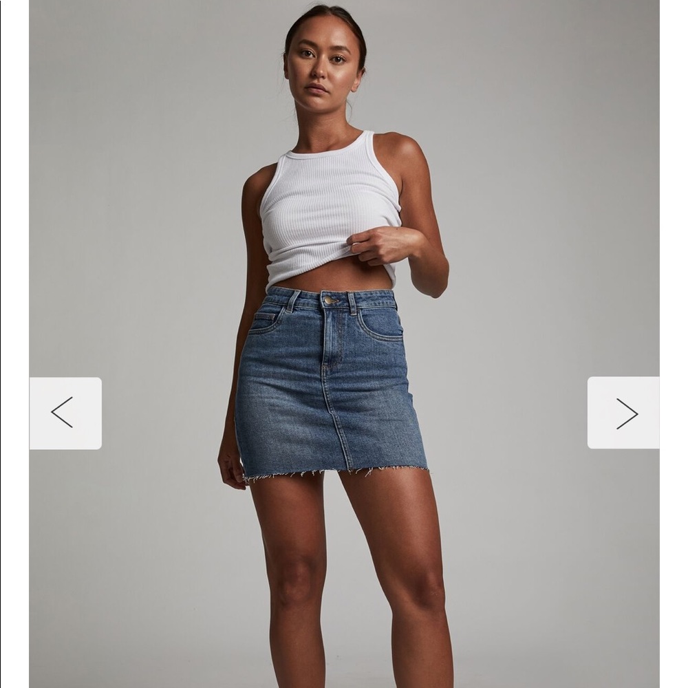Cotton on denim skirt